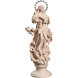 Virgen de la Purísima Concepción con corona de estrellas de plata